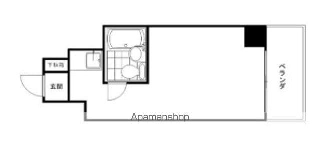 ビューハイム三ノ輪(ワンルーム/1階)の間取り写真