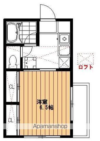 サンハイム上荻(1K/2階)の間取り写真