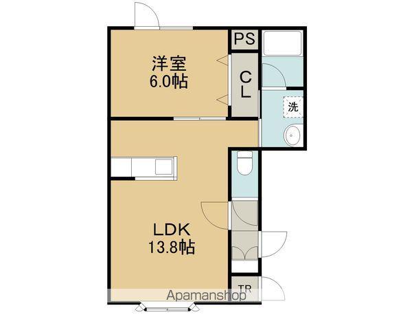 レインボーハウスRAVEL(1LDK/1階)の間取り写真