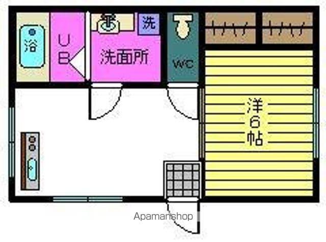 コーポ大樹(1DK/2階)の間取り写真