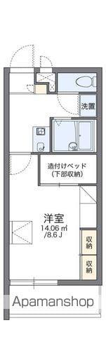 レオパレスSUNRISE南新木(1K/2階)の間取り写真