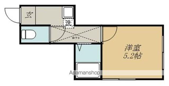 ユニバーサルレジデンス北山(1K/1階)の間取り写真