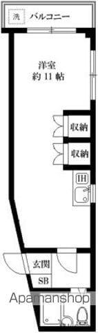 ウォームハイツ増井(ワンルーム/3階)の間取り写真