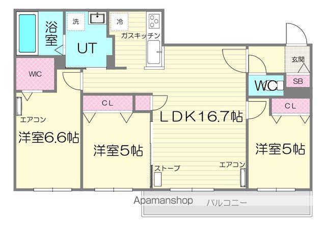 ステラ ポラーレ(3LDK/3階)の間取り写真