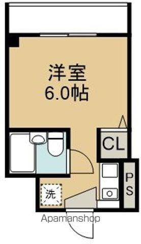 スカイコート函館(ワンルーム/5階)の間取り写真