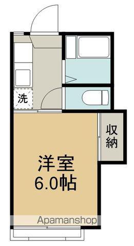 フラワーコーポB(1K/2階)の間取り写真