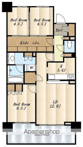 クレヴィア豊田多摩平の森RESIDENCE(3LDK/9階)の間取り写真