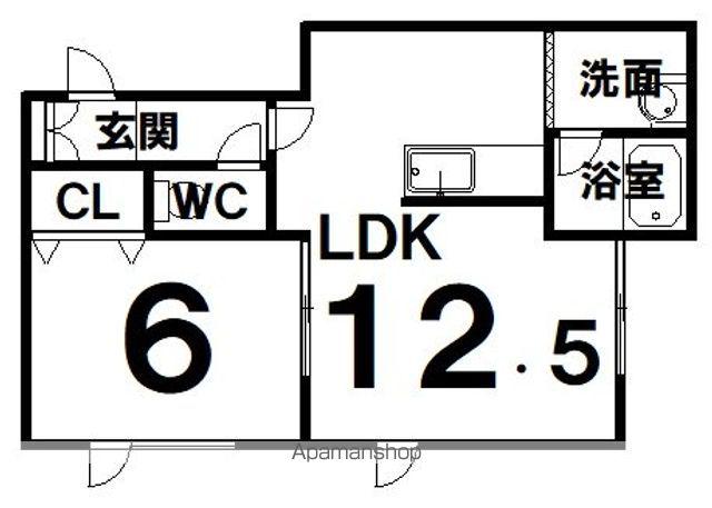 メェージソン4(1LDK/1階)の間取り写真