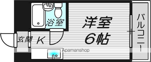 ベストレジデンス江坂2(ワンルーム/3階)の間取り写真