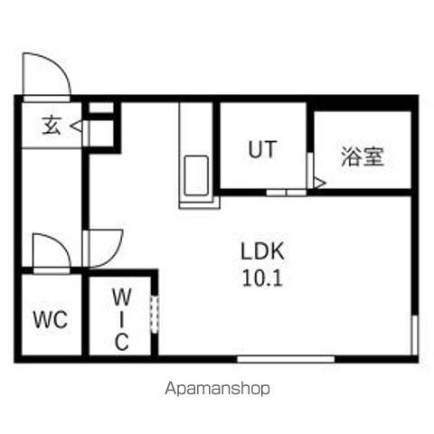 栄通17丁目MS(1K/1階)の間取り写真