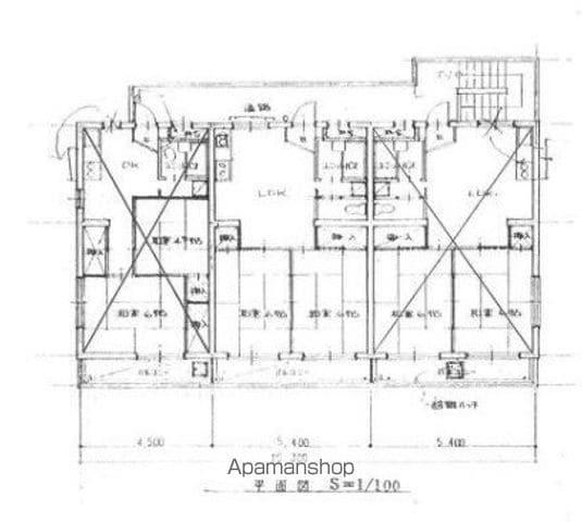 アサミズビル(2LDK/2階)の間取り写真