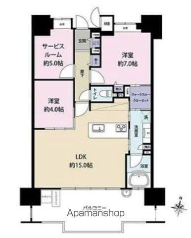 エイルマンション清水ロゼア(3LDK/13階)の間取り写真
