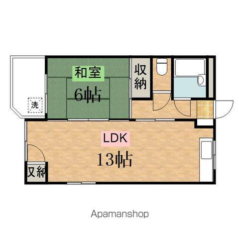 ハイツ田中(1LDK/2階)の間取り写真