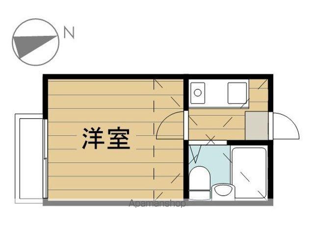 セドルハイム戸田公園(ワンルーム/1階)の間取り写真