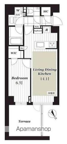 OPEN RESIDENCIA表参道 THE HOUSE(1LDK/1階)の間取り写真