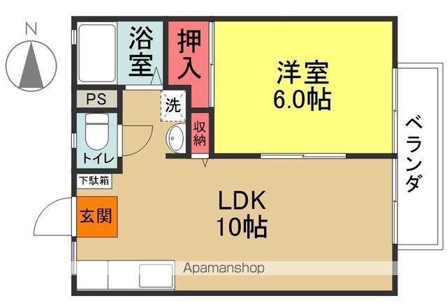 メゾンスプリング(1LDK/2階)の間取り写真
