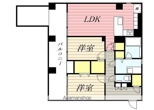 FIRST AVENUE OHORI(2LDK/3階)の間取り写真