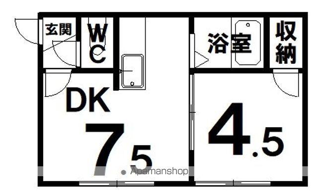 アーバンエステート松浦(1DK/1階)の間取り写真
