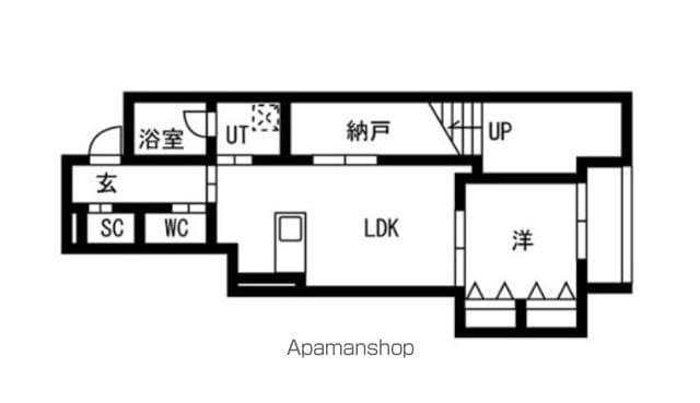 AZ SMART 目白御留山(1LDK/1階)の間取り写真