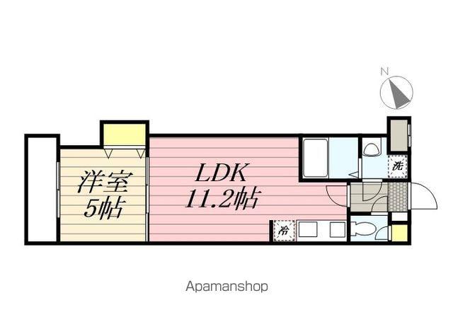 ALBION新検見川(1LDK/1階)の間取り写真