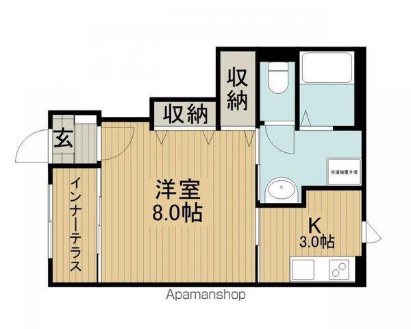 TAKE‐G(1K/1階)の間取り写真