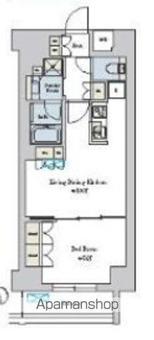 BRILLIA IST 池尻大橋(1LDK/5階)の間取り写真