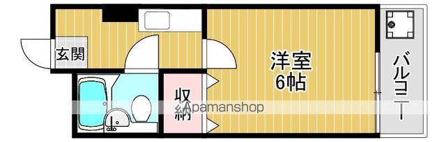 カツタビルディング5号館(1K/3階)の間取り写真