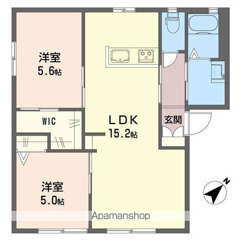 グリーンクレスト(2LDK/1階)の間取り写真