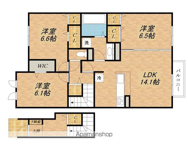 LA CHANCE(3LDK/2階)の間取り写真