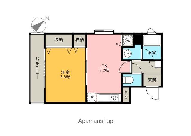 ルレーヴ(1DK/5階)の間取り写真