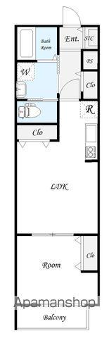 クオーレ我孫子Ⅰ(1LDK/2階)の間取り写真