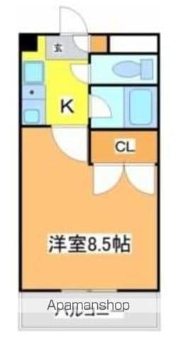 プロスパー(1K/1階)の間取り写真