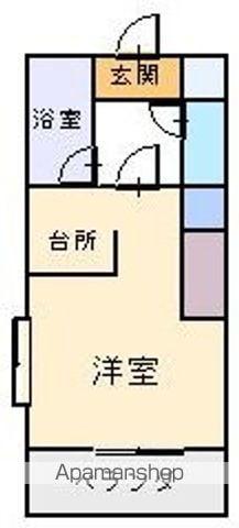 メゾン・ドゥ・シュー(ワンルーム/5階)の間取り写真