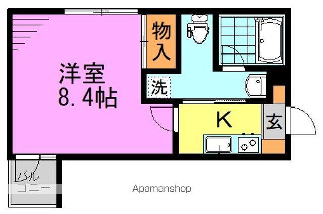 アクサスガレリアレジデンス東高円寺(1K/3階)の間取り写真