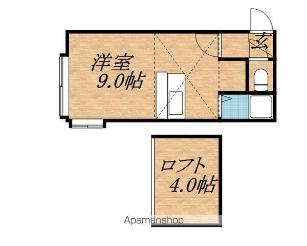 グリーンコートBM(ワンルーム/1階)の間取り写真