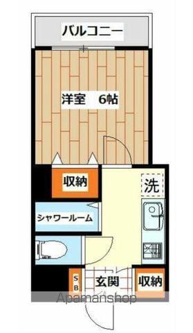 シミズホーム(1K/2階)の間取り写真
