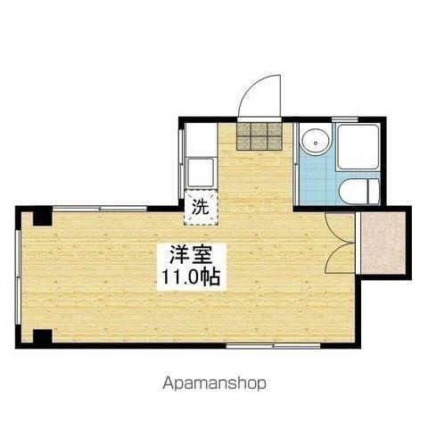 アルトヴェールⅠ(ワンルーム/2階)の間取り写真