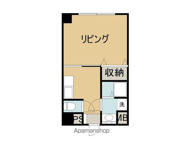 すいれんビル(1K/1階)の間取り写真