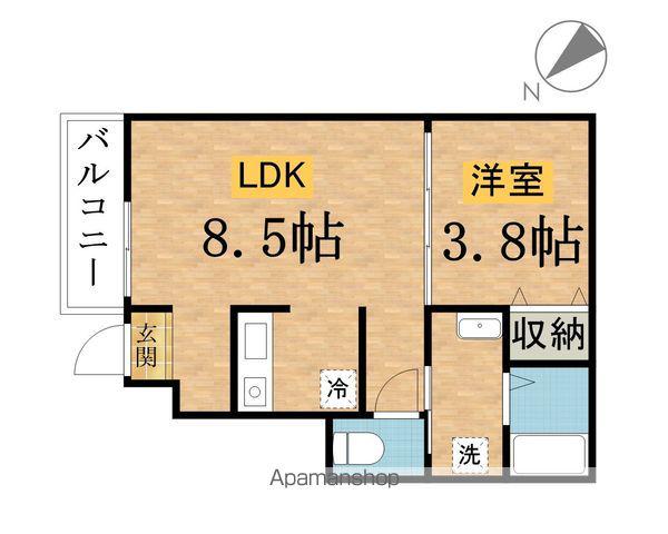 欅テラス(1LDK/1階)の間取り写真