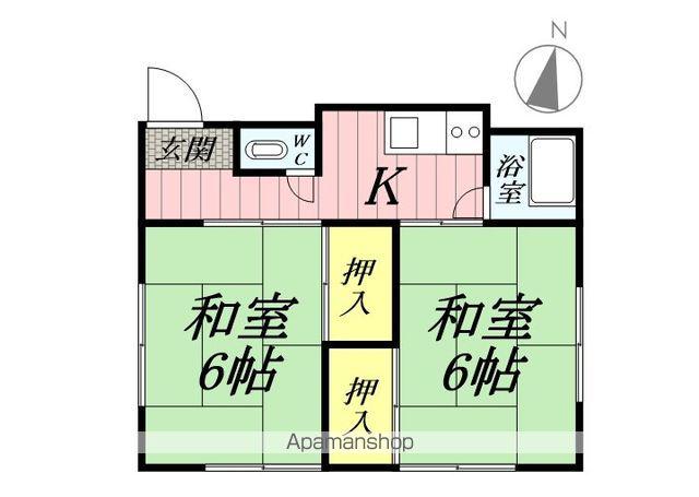 つくばエクスプレス 八潮駅 徒歩27分 1階建 築49年(2K)の間取り写真