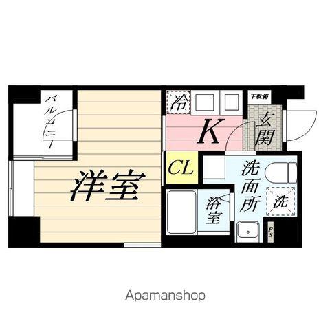 マイナビSTAY京急鶴見(1K/6階)の間取り写真