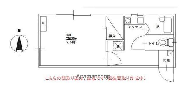 宮下ハイツ(1K/1階)の間取り写真