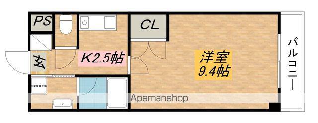 ソフィアコート(1K/2階)の間取り写真