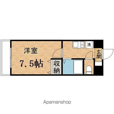 ルピナス1(1K/3階)の間取り写真