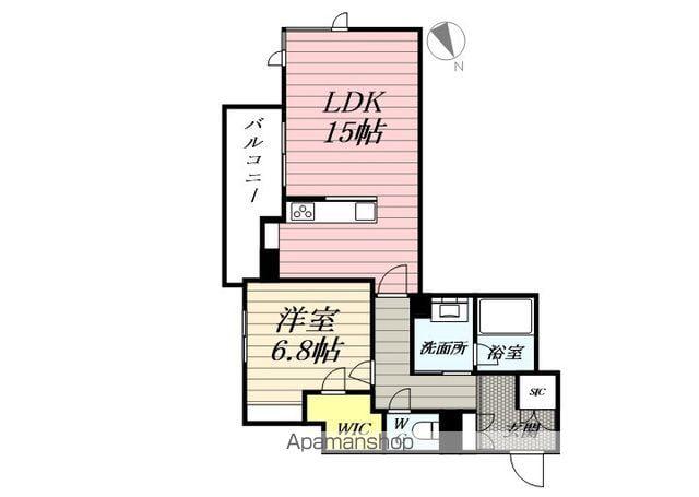 セリシール(1LDK/1階)の間取り写真