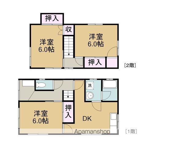 予讃線 今治駅 徒歩11分 2階建 築30年(3DK)の間取り写真