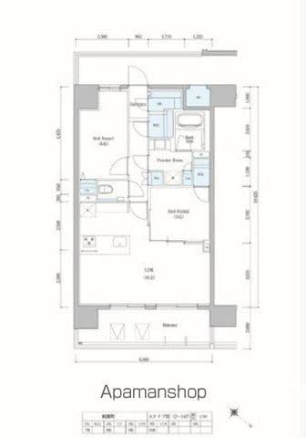 AIFLAT博多祇園(2LDK/5階)の間取り写真