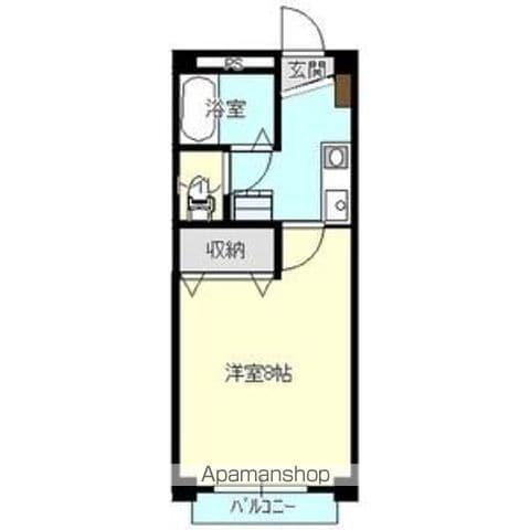 山田線 上盛岡駅 徒歩36分 2階建 築25年(1K/2階)の間取り写真