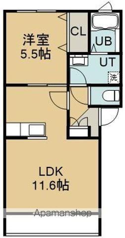 ルプランタン(1LDK/2階)の間取り写真