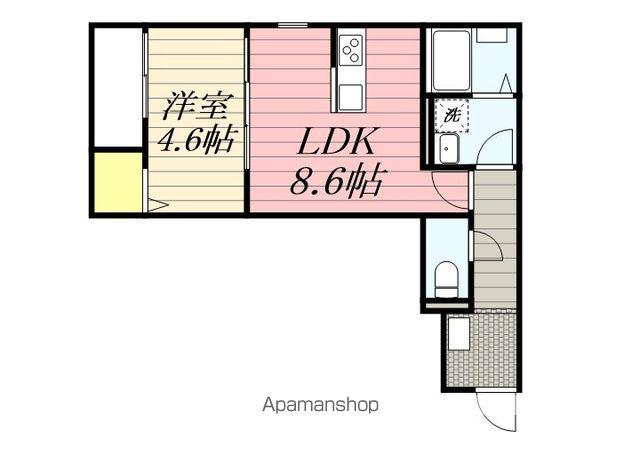 グランレーヴ井尻(1LDK/3階)の間取り写真
